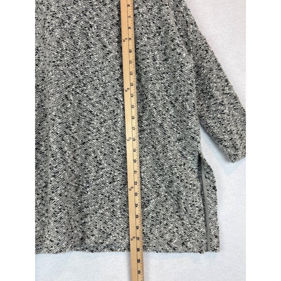 Lou & Grey Loft Womens M Knit Tunic Sweater Black White Mock Neck - Picture 6 of 10